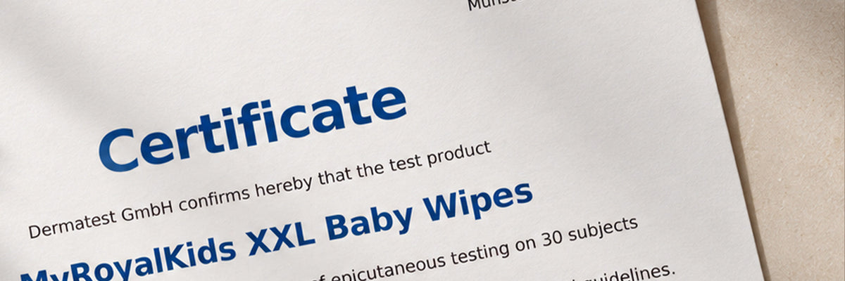 Dermatest Excellent baby wipes | MyRoyalKids XXL and Travel tested